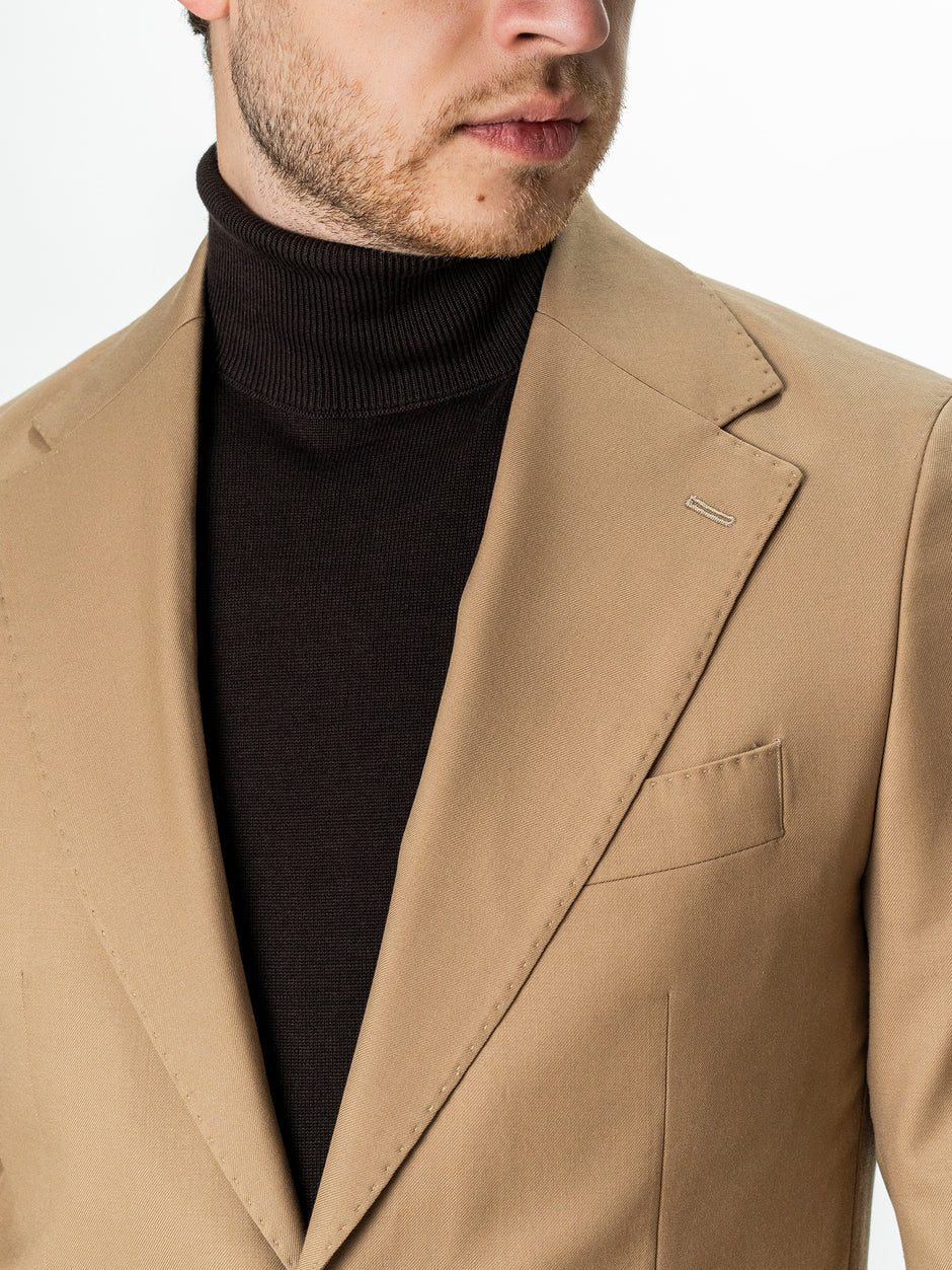 Sacou Barbati Bej 100% Lana Vitale Barberis 130'S BMan0054 (3)