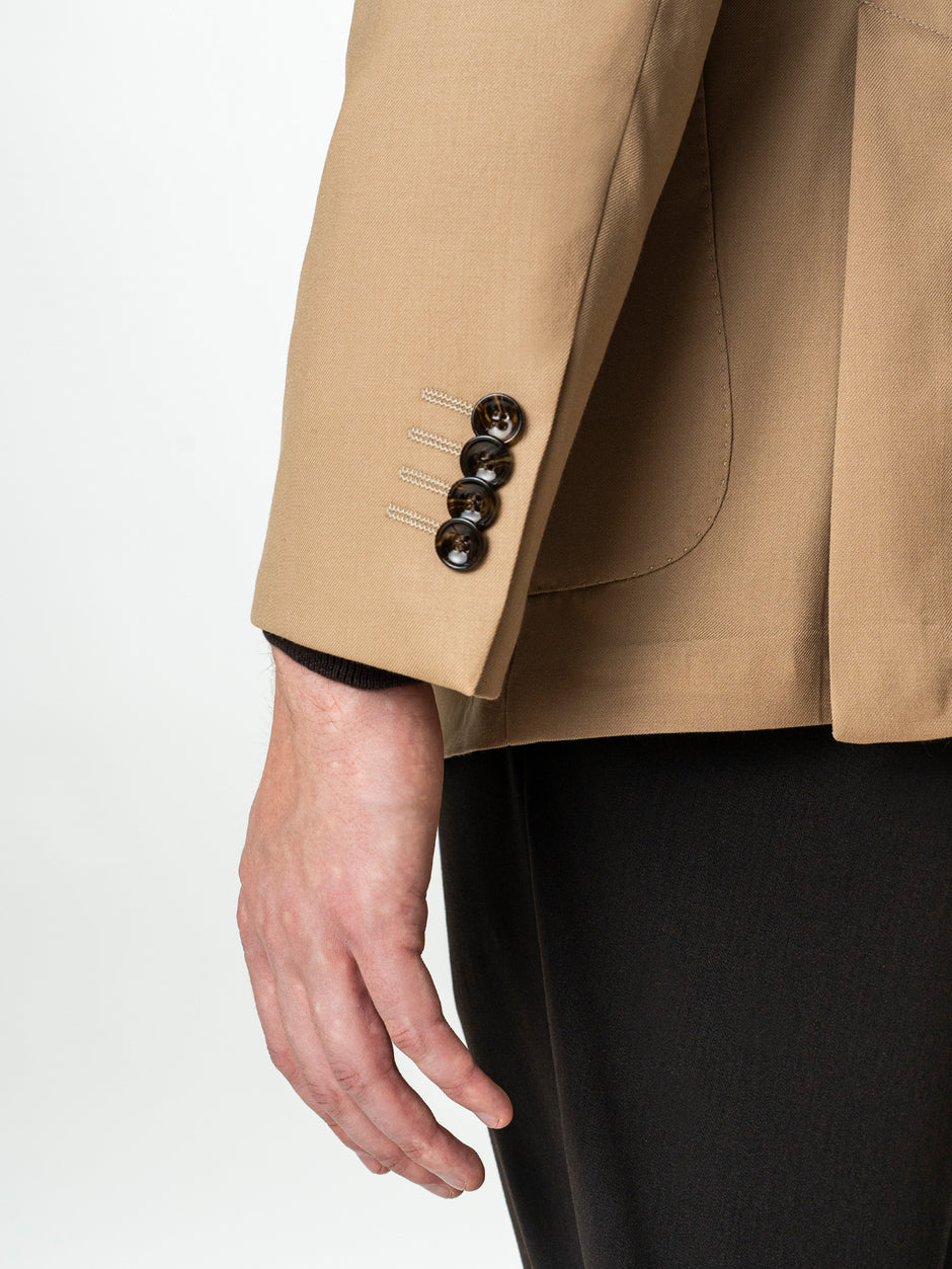 Sacou Barbati Bej 100% Lana Vitale Barberis 130'S BMan0054 (6)