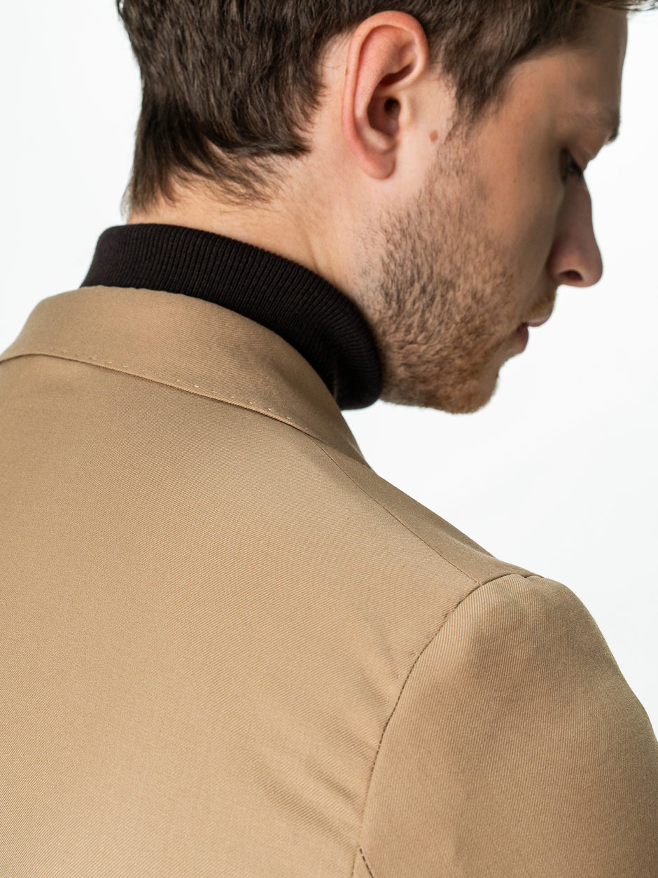 Sacou Barbati Bej 100% Lana Vitale Barberis 130'S BMan0054 (7)