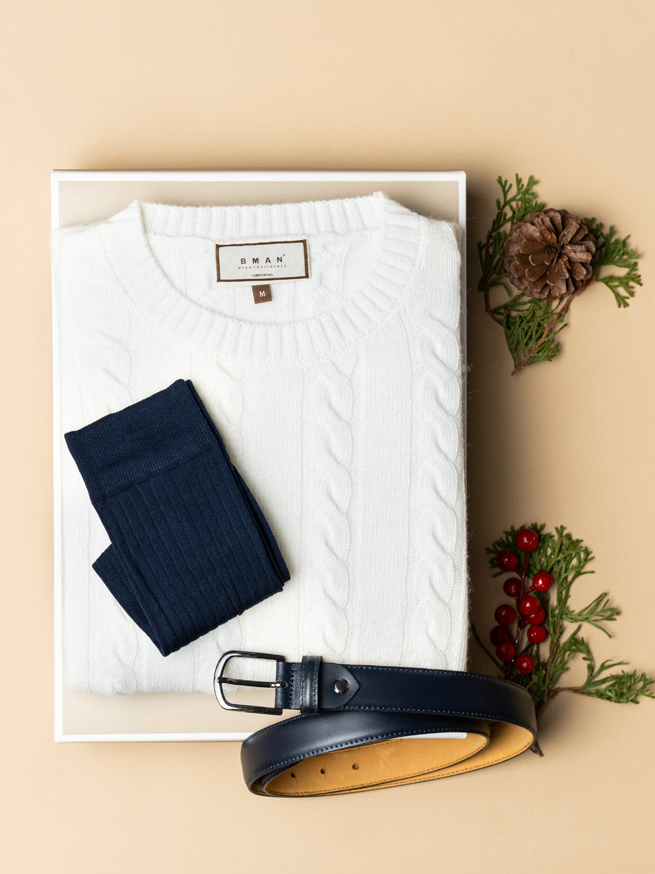 Pachet Cadou Barbati Pulover Cu Accesorii Bman0113 (1)