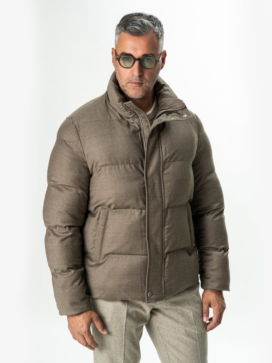 Geaca Puffer Barbati Bej Lana Vitale Barberis FeatherWeight BMan0009 (11)