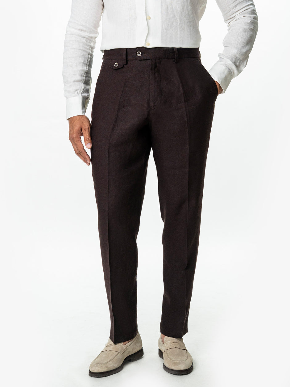 Pantaloni Barbati Maro Cafeniu din In Natural BMan0004 (1)