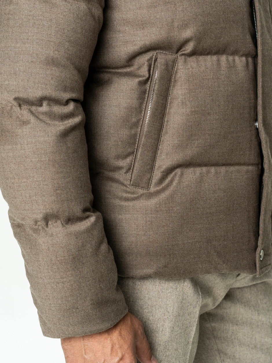 Geaca Puffer Barbati Bej Lana Vitale Barberis FeatherWeight BMan0009 (5)