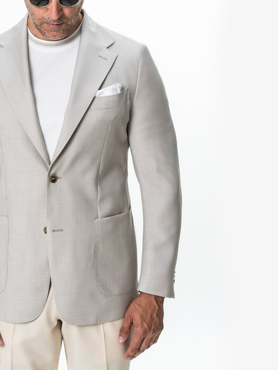 Sacou Crem Deschis 100% Lana Vitale Barberis BMan0076 (3)