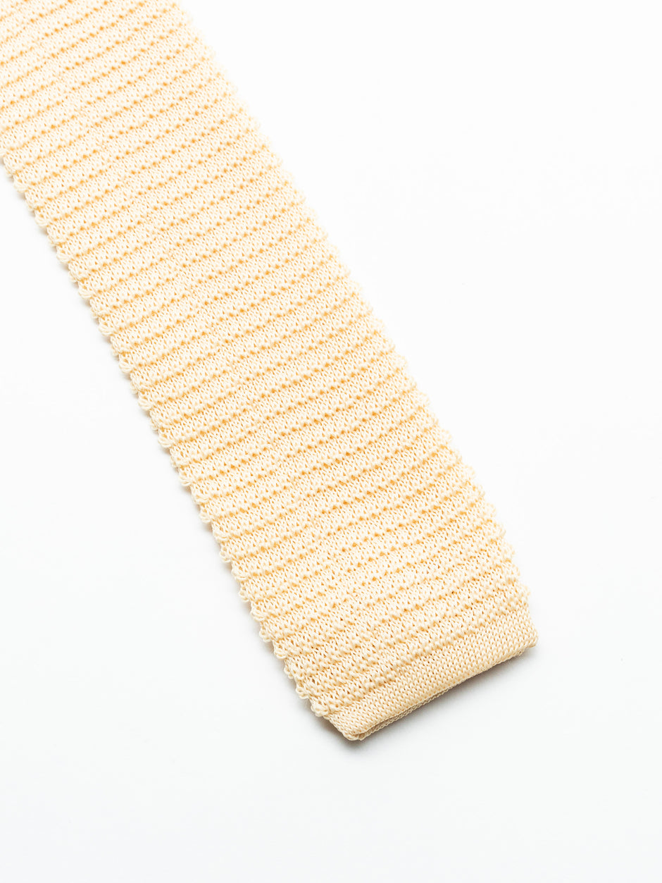 Cravata Barbati Crem Tricotata Imprimeu Oxford BMan890 (3)