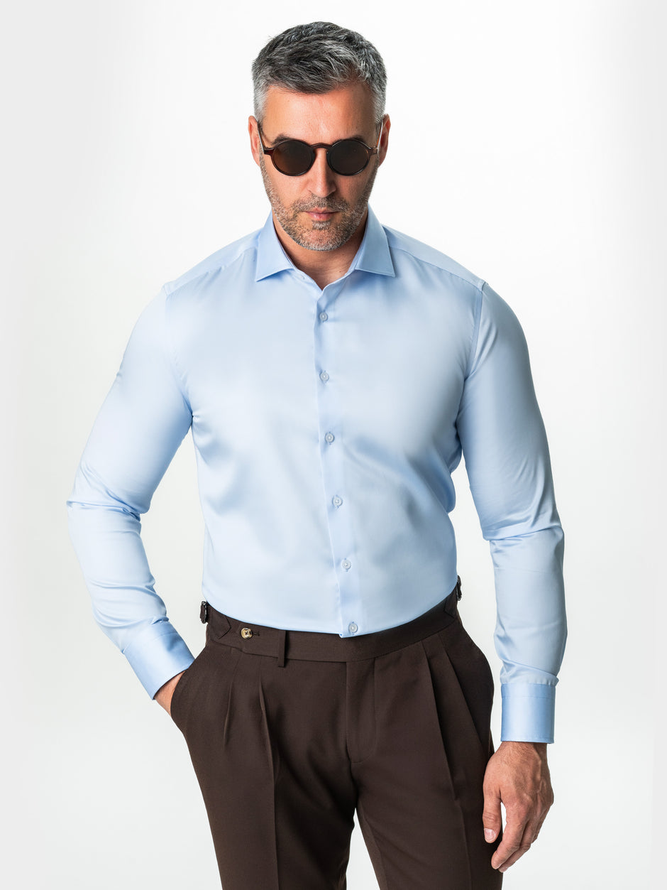 Camasa Bleu Barbati Premium Confort Fit Non Iron BMan0063 (4)