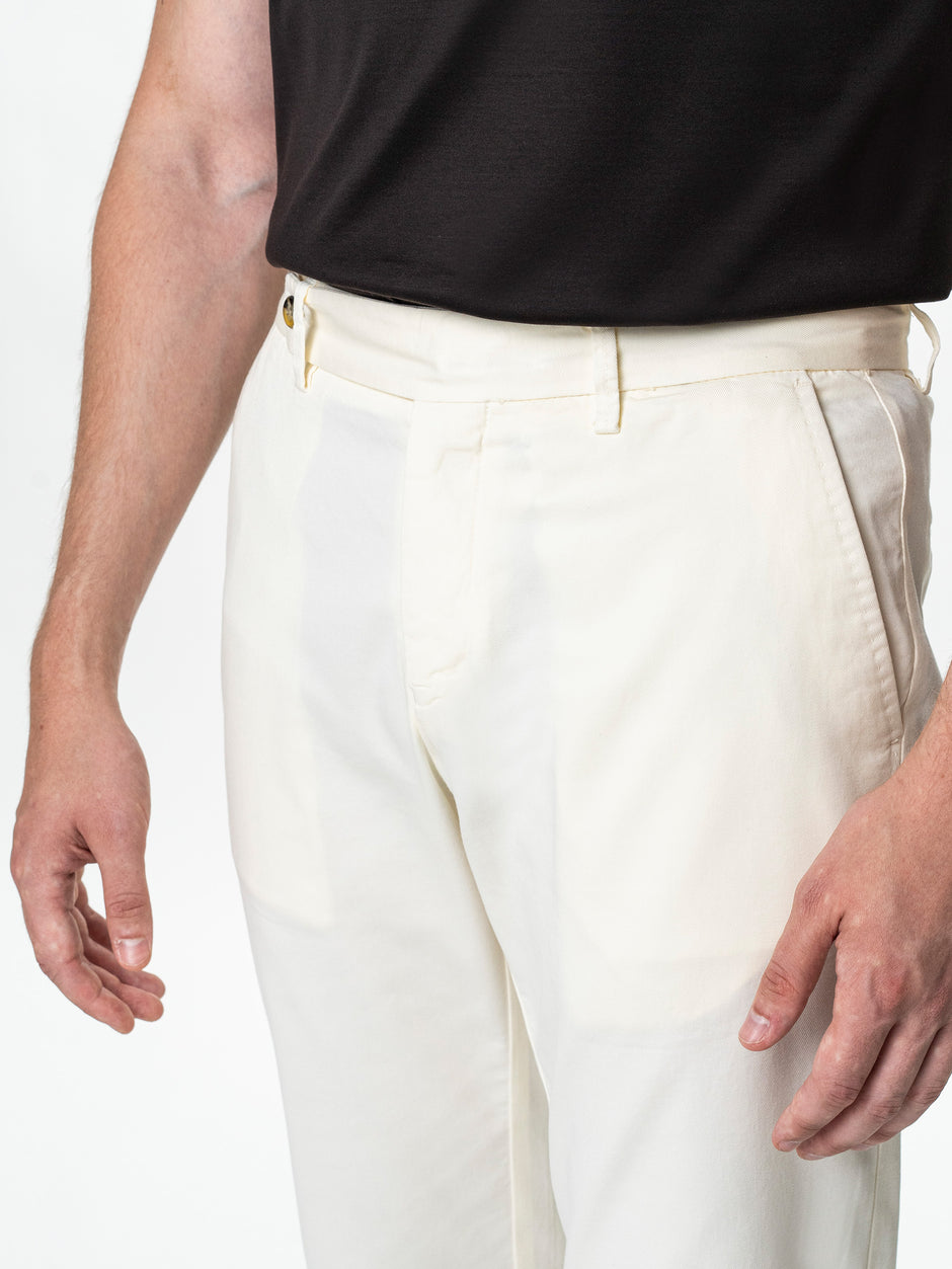 Pantaloni Barbati Chino Crem 100% Bumbac BMan0005 (6)