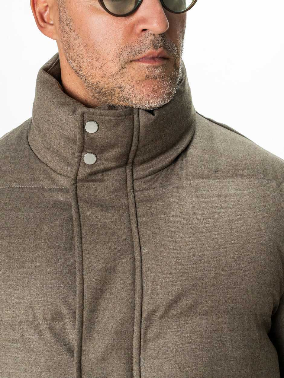 Geaca Puffer Barbati Bej Lana Vitale Barberis FeatherWeight BMan0009 (7)