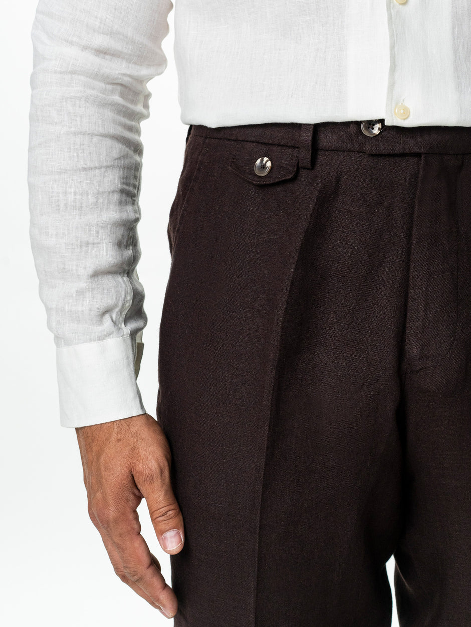 Pantaloni Barbati Maro Cafeniu din In Natural BMan0004 (4)