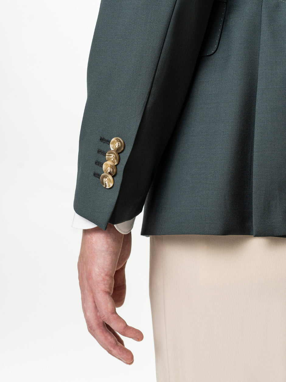 Sacou Doua Randuri Barbati Verde Lana Vitale Barberis BMan0057 (8)