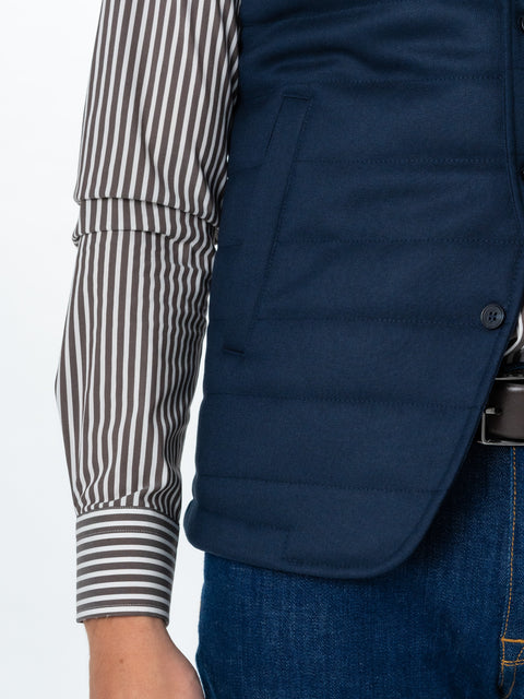 Vesta Casual & Office Barbati De Toamna Bleumarin Design Palermo BMan065 (6)