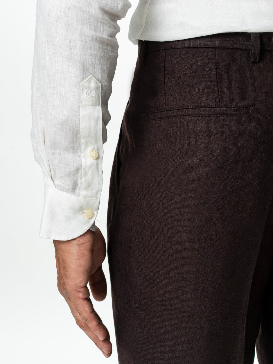 Pantaloni Barbati Maro Cafeniu din In Natural BMan0004 (5)