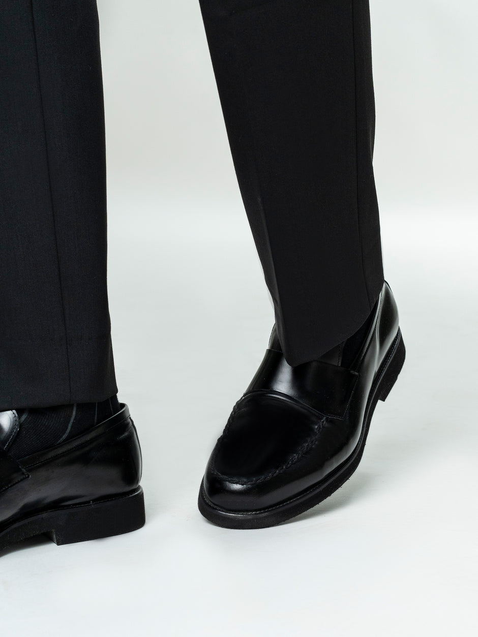 Pantaloni Eleganti Barbati Negri din Lana BMan0112 (8)