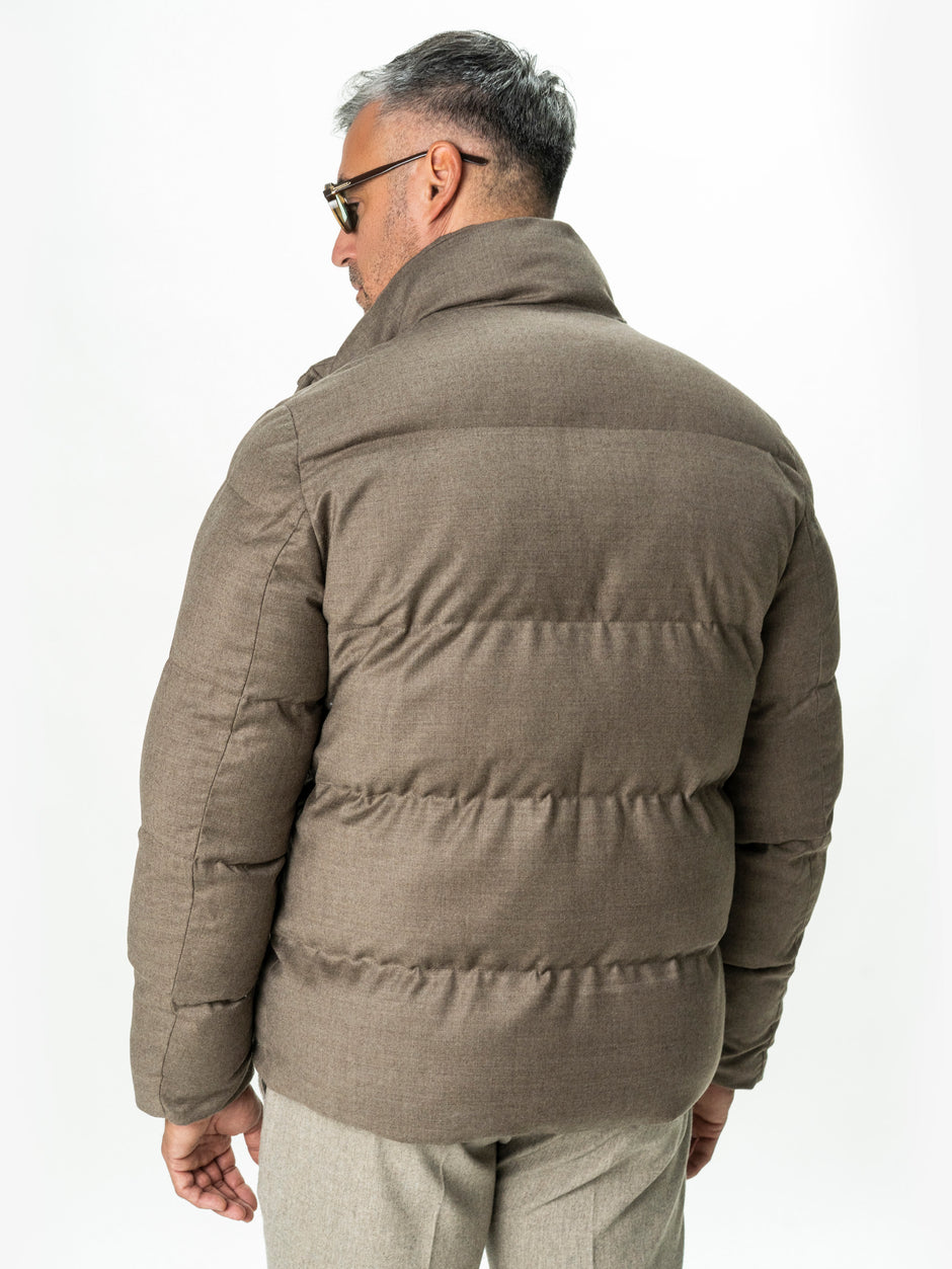 Geaca Puffer Barbati Bej Lana Vitale Barberis FeatherWeight BMan0009 (8)