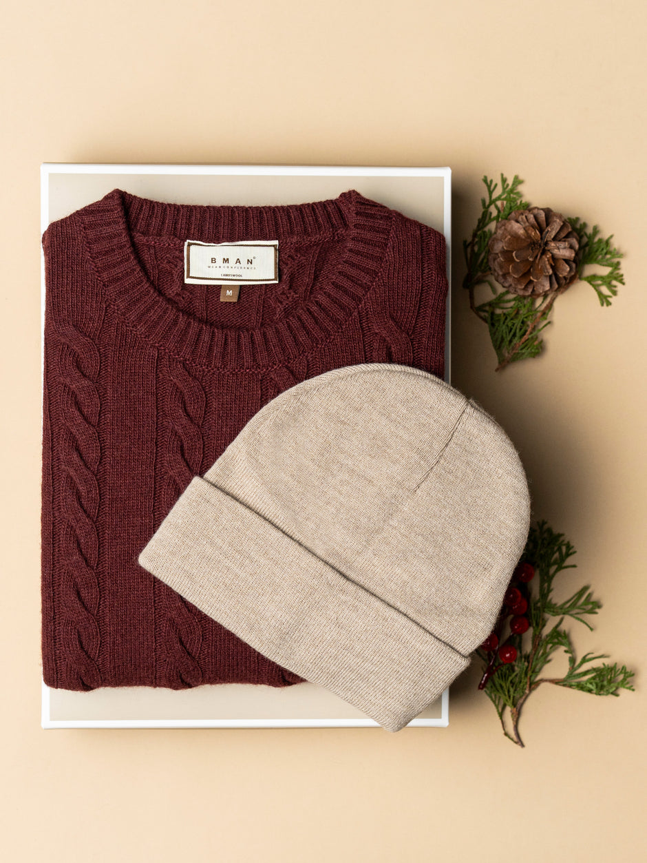Pachet Cadou Barbati Pulover Cu Accesorii Bman0114 (1)