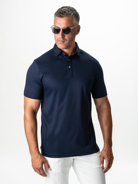 Tricou Polo Barbati Bleumarin 100% Bumbac Egiptean BMan284