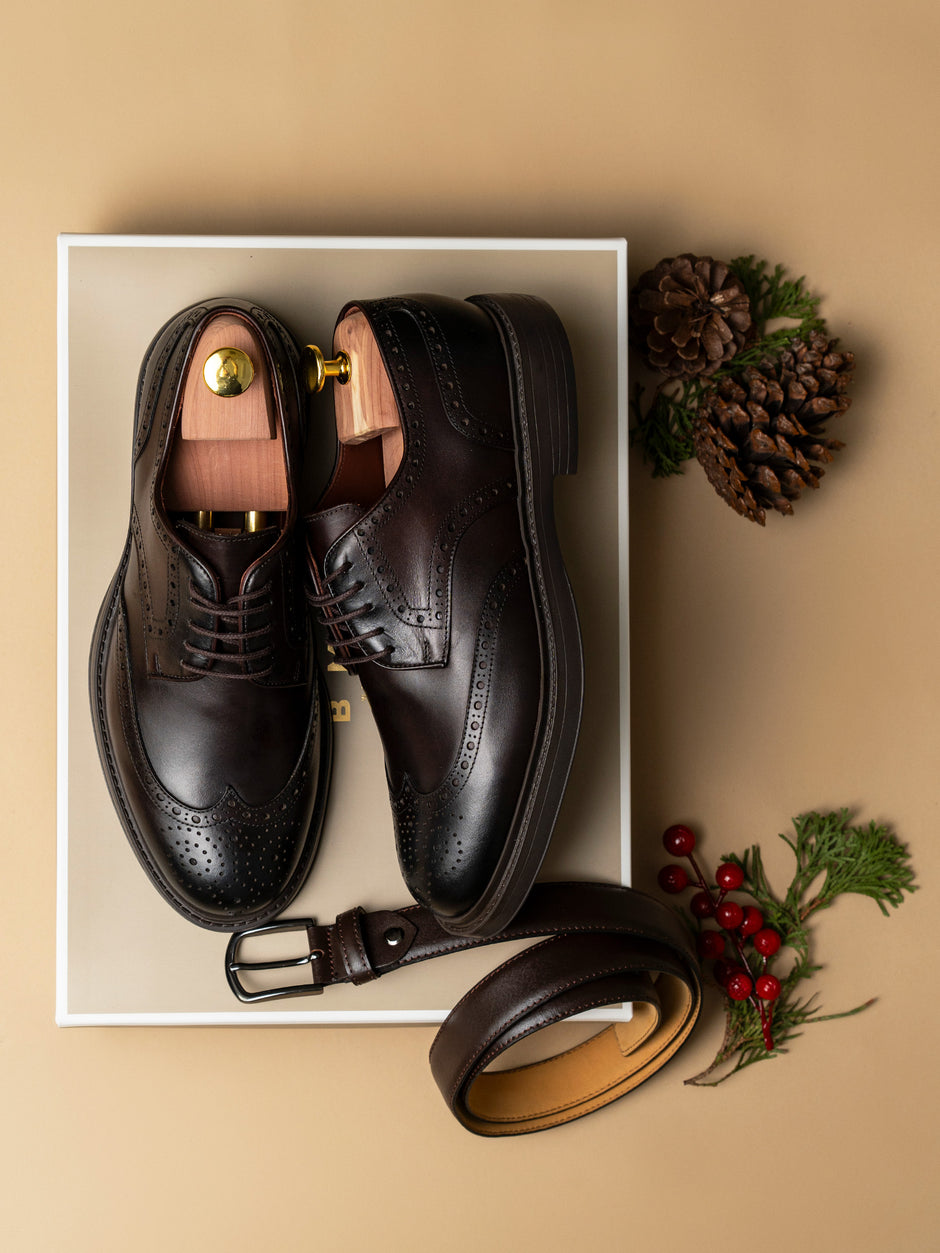 Pachet Cadou Barbati Incaltaminte Pantofi Cu Accesoriu Bman0092 (1)