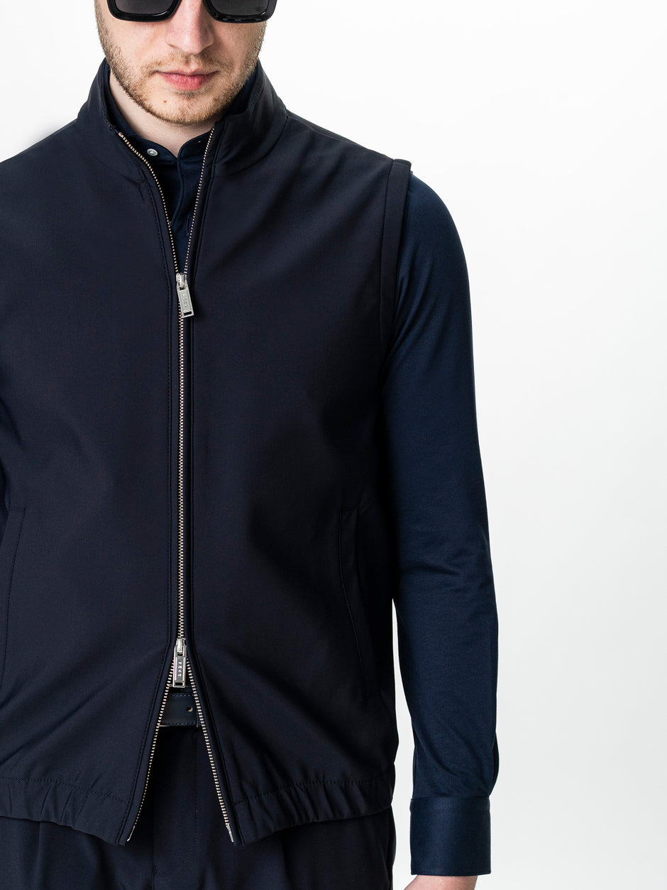 Vesta Premium Tip Jacketa Fara Maneci Bleumarin BMan0003 (3)