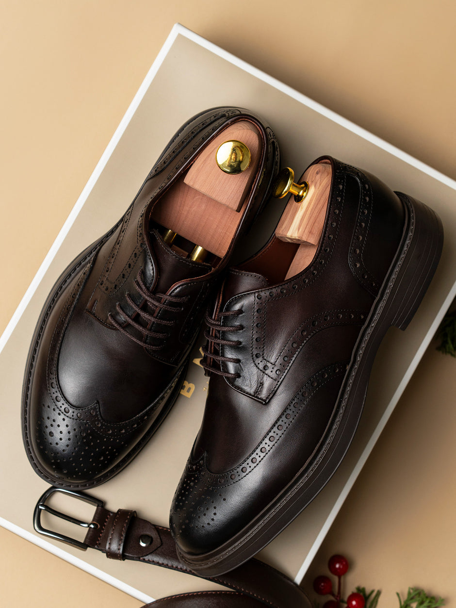 Pachet Cadou Barbati Incaltaminte Pantofi Cu Accesoriu Bman0092 (2)