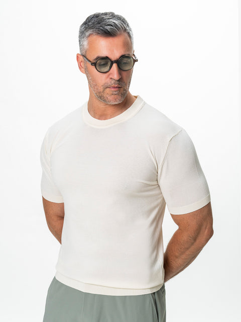 Tricou Barbati Rayon Off White BMan0102