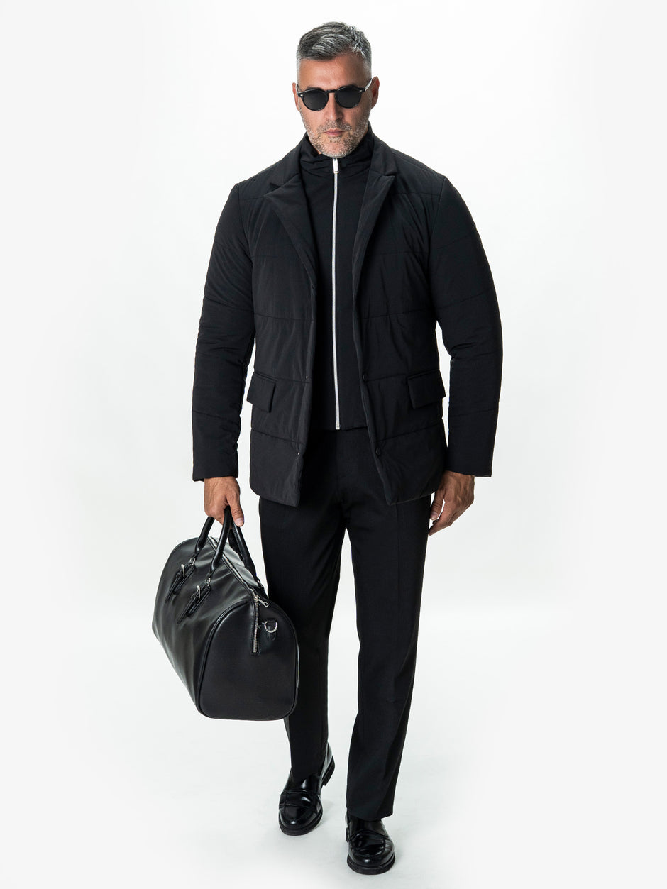 Geaca de Toamna Barbati Neagra BMan0004 (1)