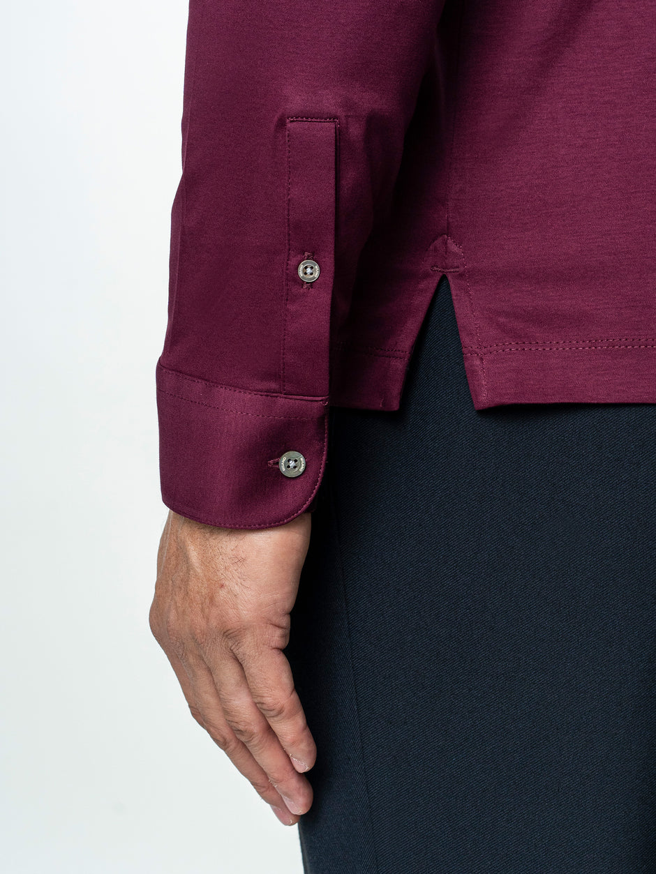 Camasa Premium Bordo Guler Polo din 100% Bumbac Egiptean BMan869 (5)