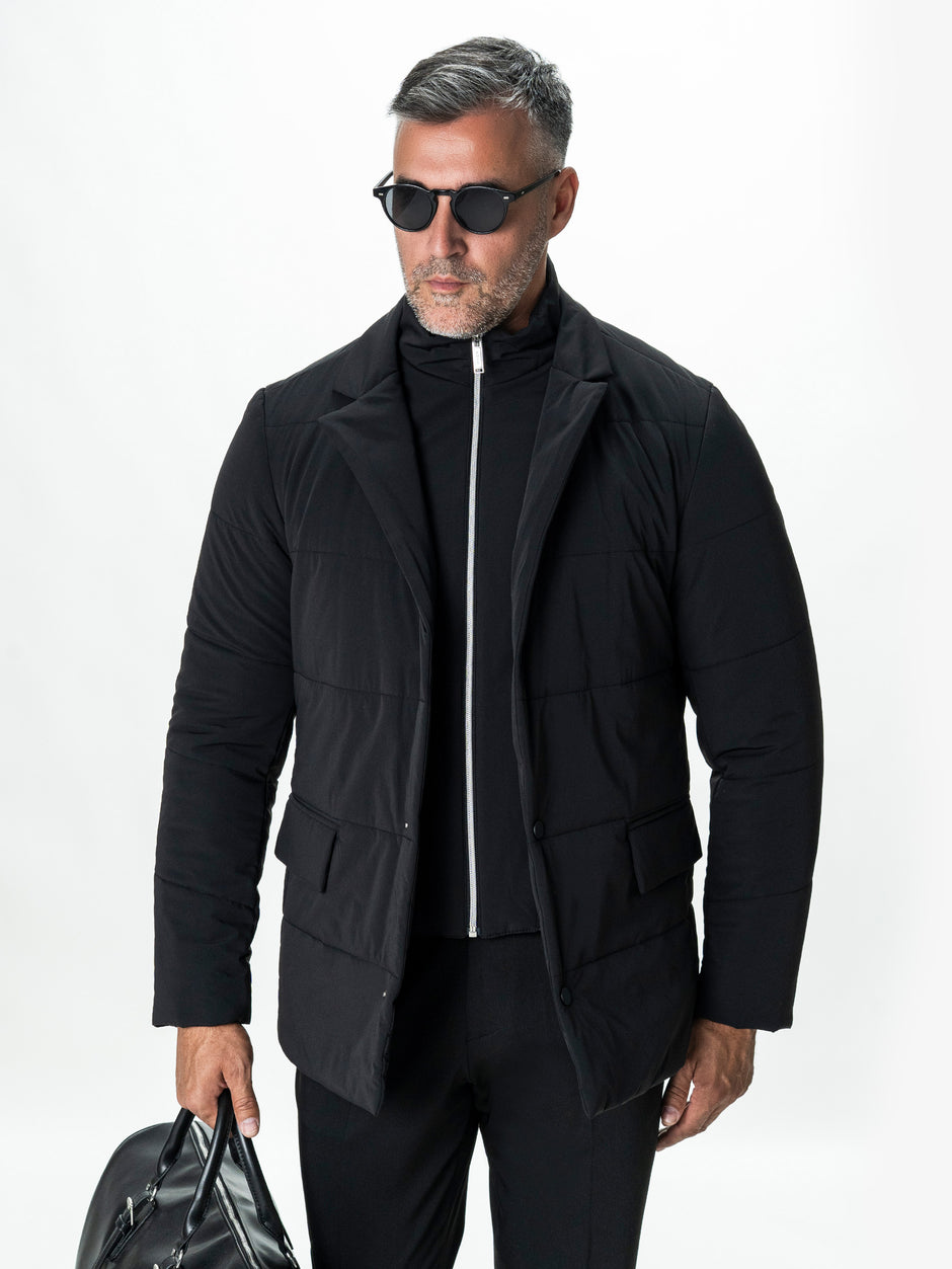 Geaca de Toamna Barbati Neagra BMan0004 (8)