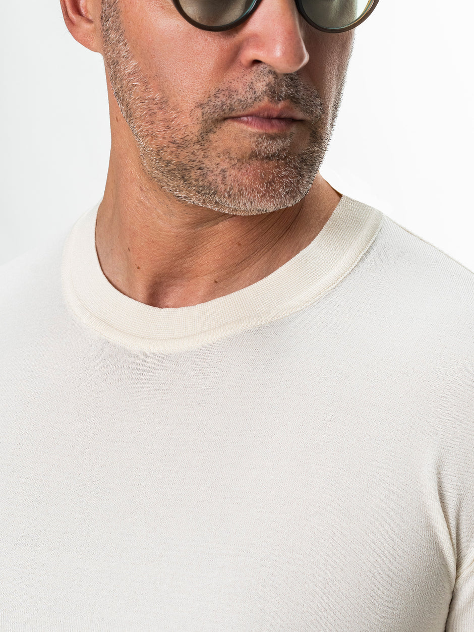 Tricou Barbati Rayon Off White BMan0102 (4)