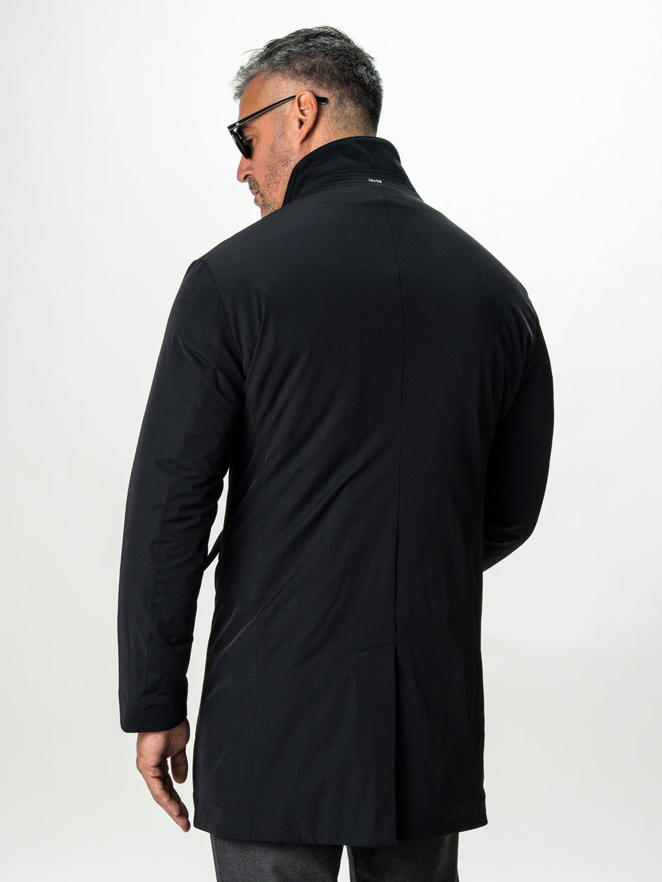 Geaca Barbati Tip Parka Neagra Cu Gluga BMan0200 (9)