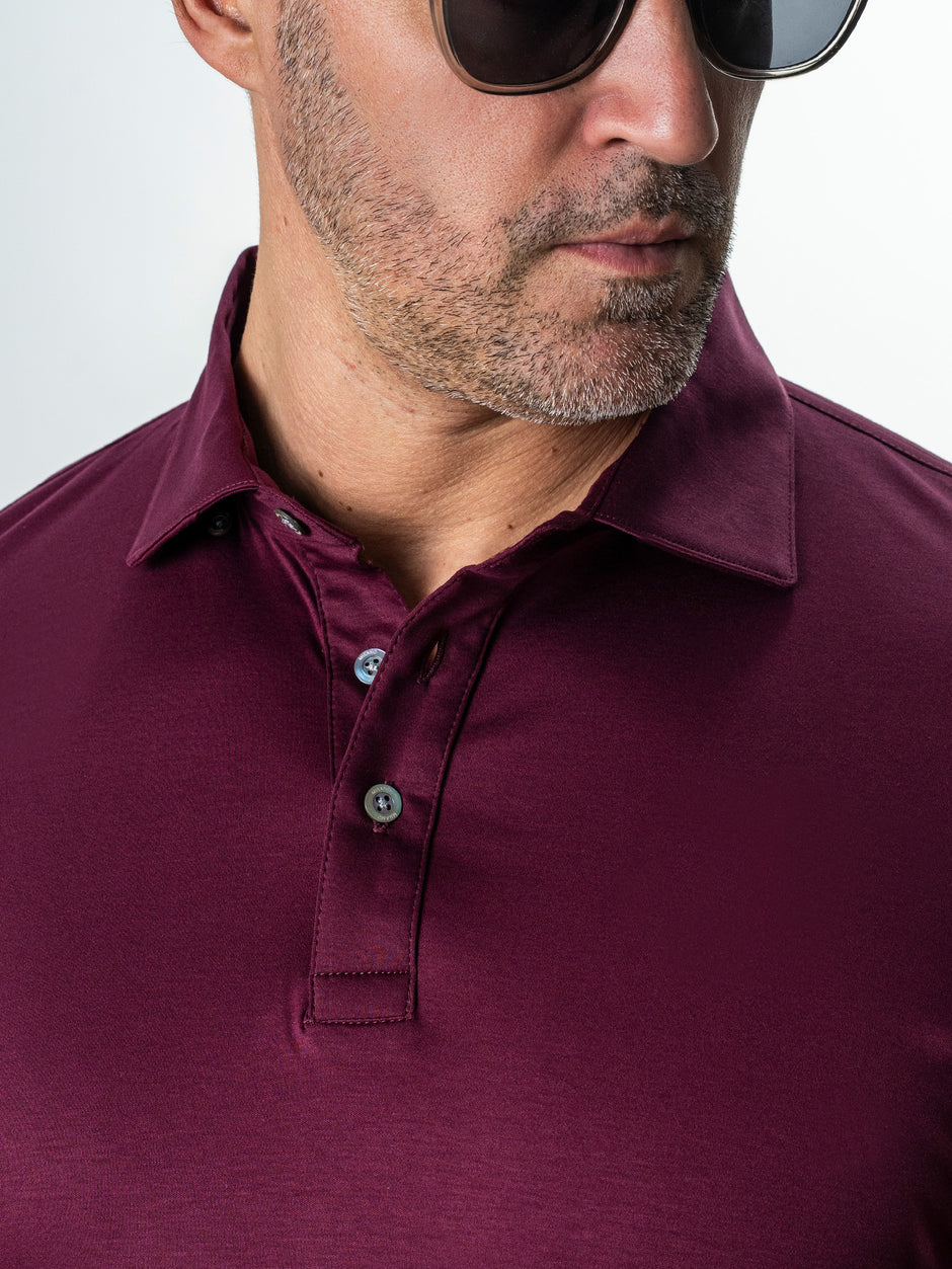 Camasa Premium Bordo Guler Polo din 100% Bumbac Egiptean BMan869 (3)