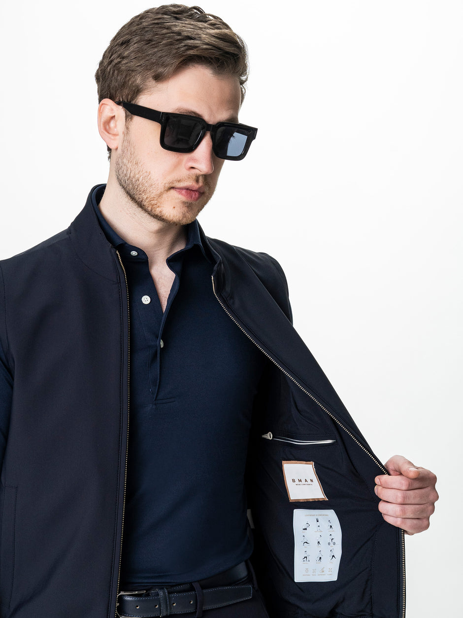 Vesta Premium Tip Jacketa Fara Maneci Bleumarin BMan0003 (8)