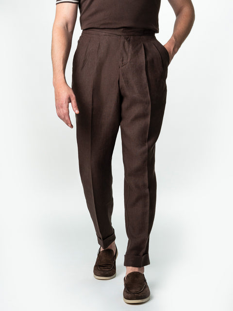 Pantaloni Barbati Maro Cafeniu 100% In Natural British Gurkha BMan0016