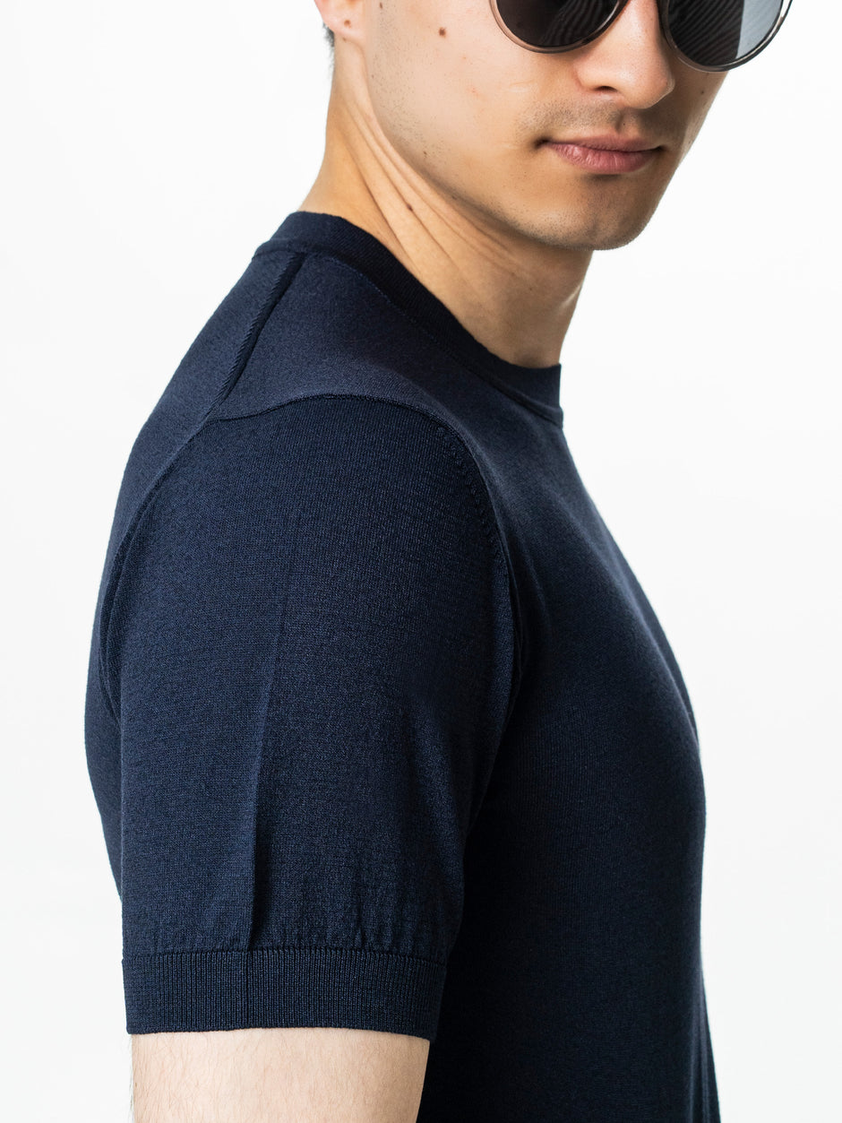 Tricou Barbati Rayon Bleumarin BMan0102 (7)