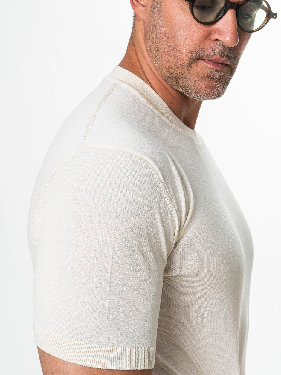 Tricou Barbati Rayon Off White BMan0102 (6)