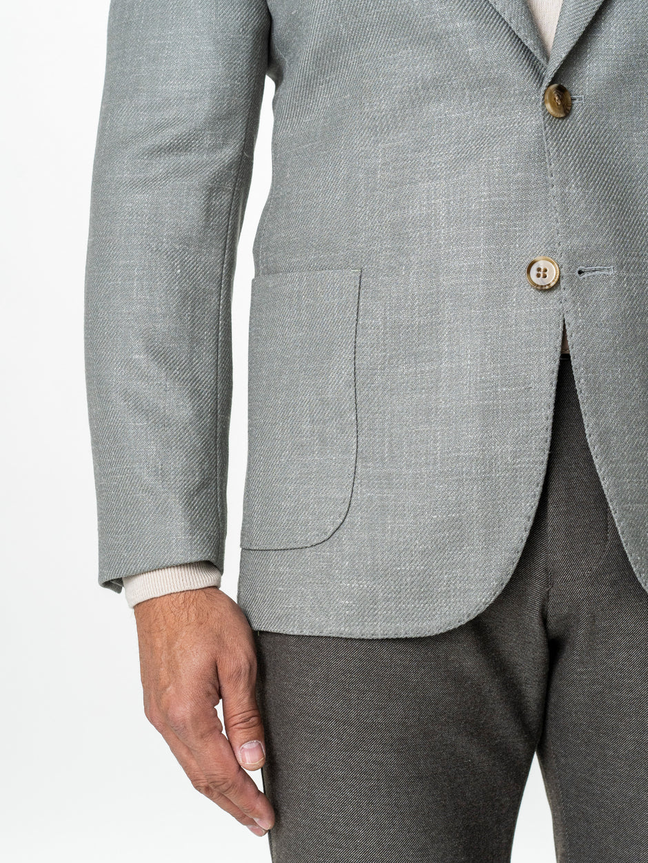 Sacou Barbati Verde Deschis Vara Necaptusit Lana Vitale Barberis BMan0050 (6)