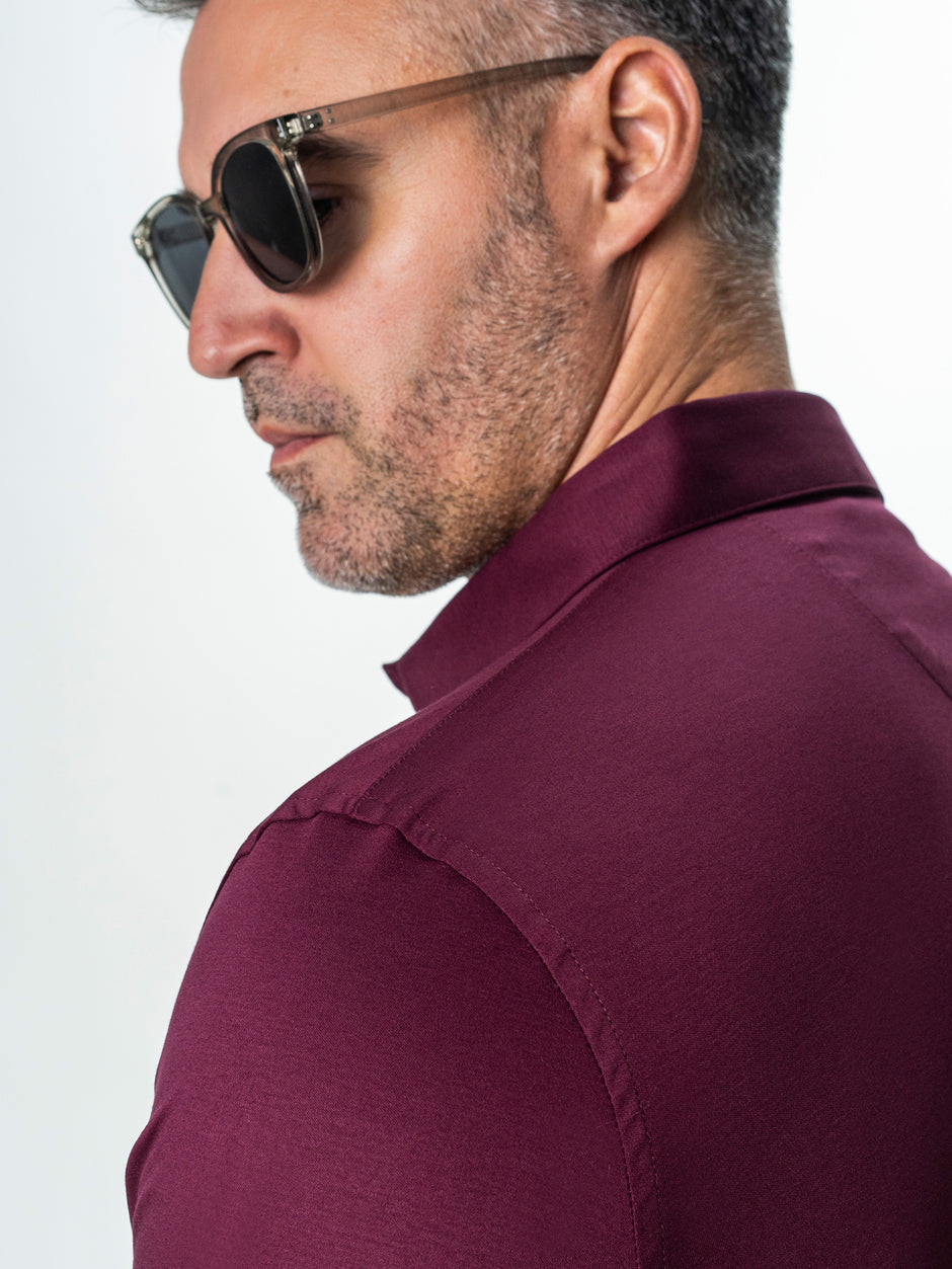 Camasa Premium Bordo Guler Polo din 100% Bumbac Egiptean BMan869 (7)