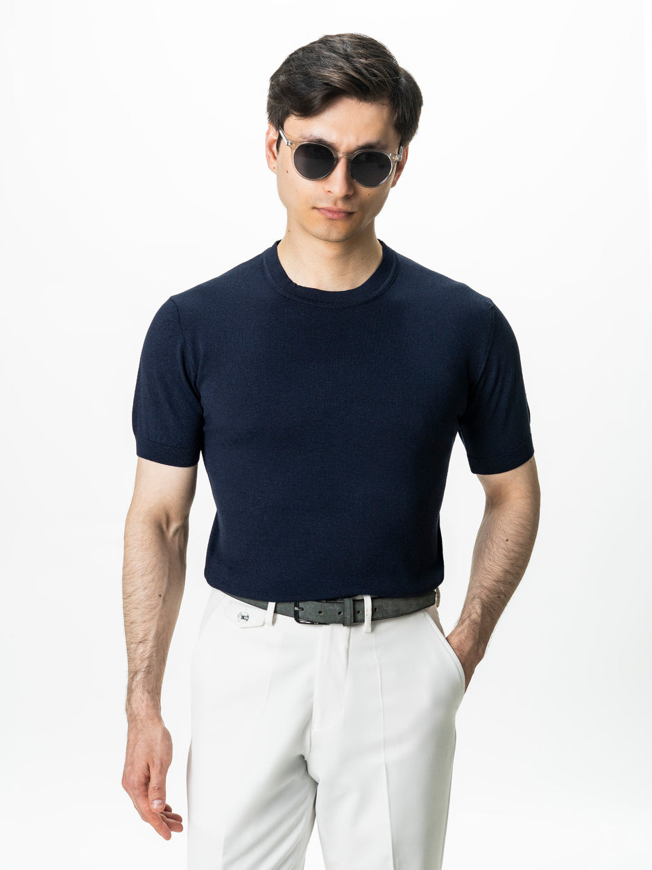 Tricou Barbati Rayon Bleumarin BMan0102 (3)
