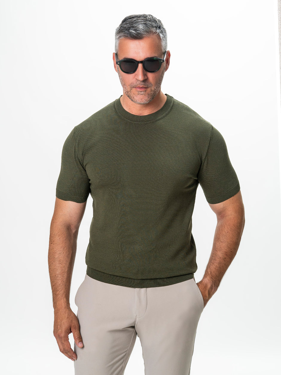 Tricou Barbati Rayon Kaki BMan0102 (3)