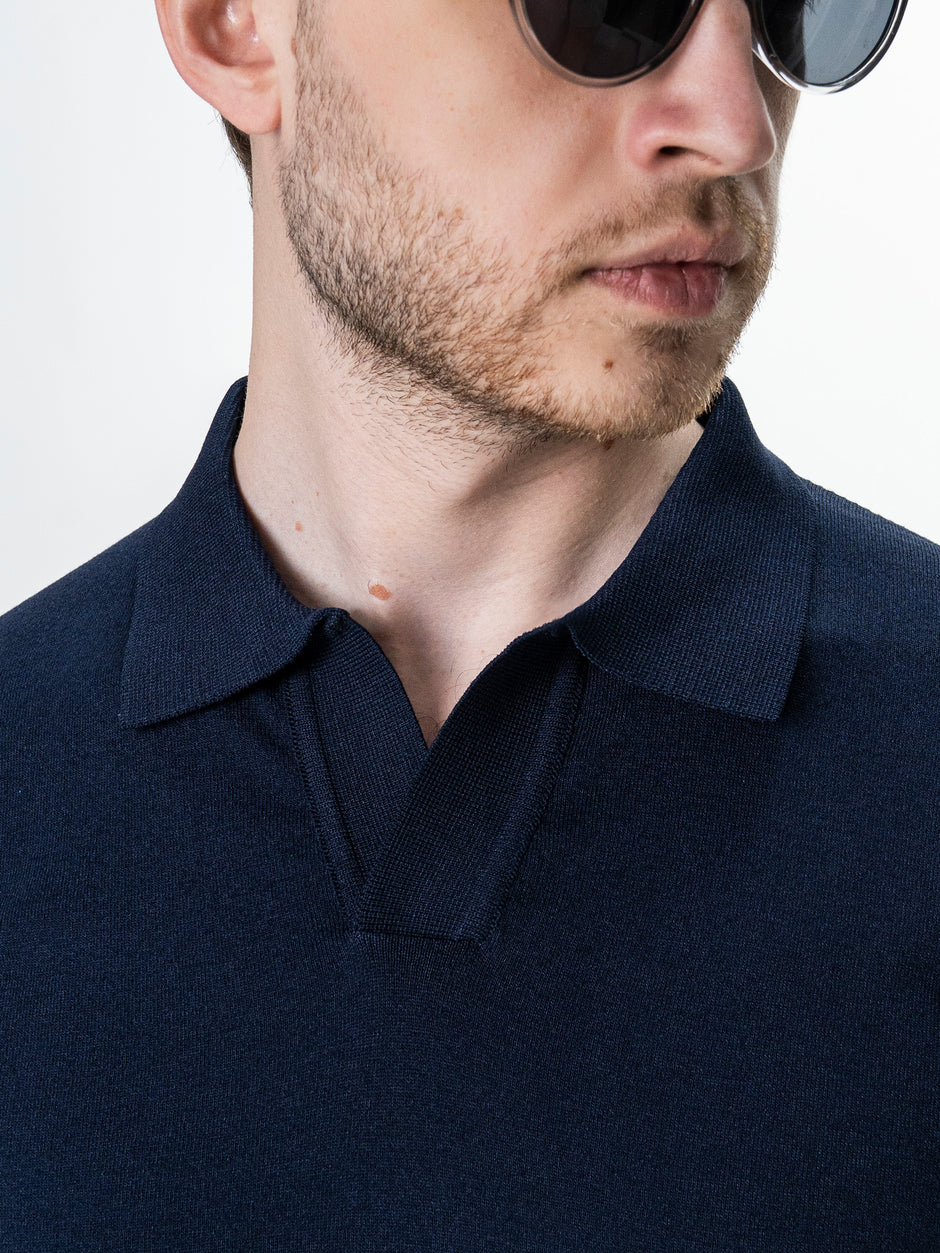 Tricou Polo Barbati Bleumarin Rayon BMan0100 (4)