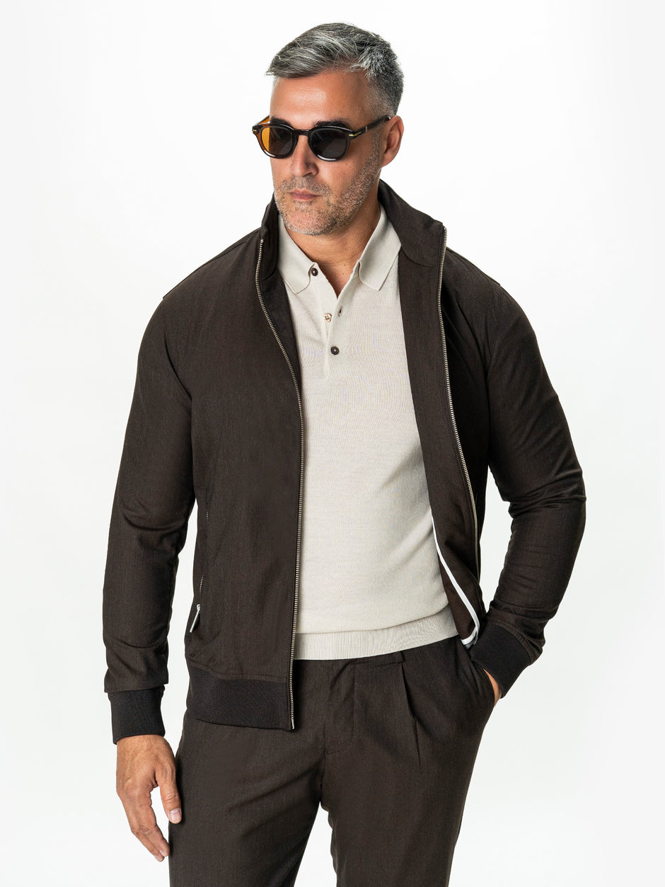 Pulover Polo Barbati Crem din 100% Lana Cashwool BMan0053 (7)