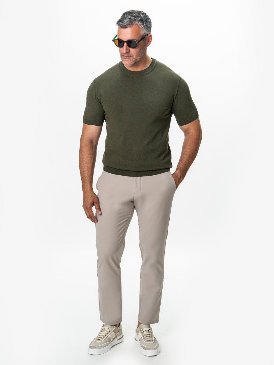 Tricou Barbati Rayon Kaki BMan0102 (2)