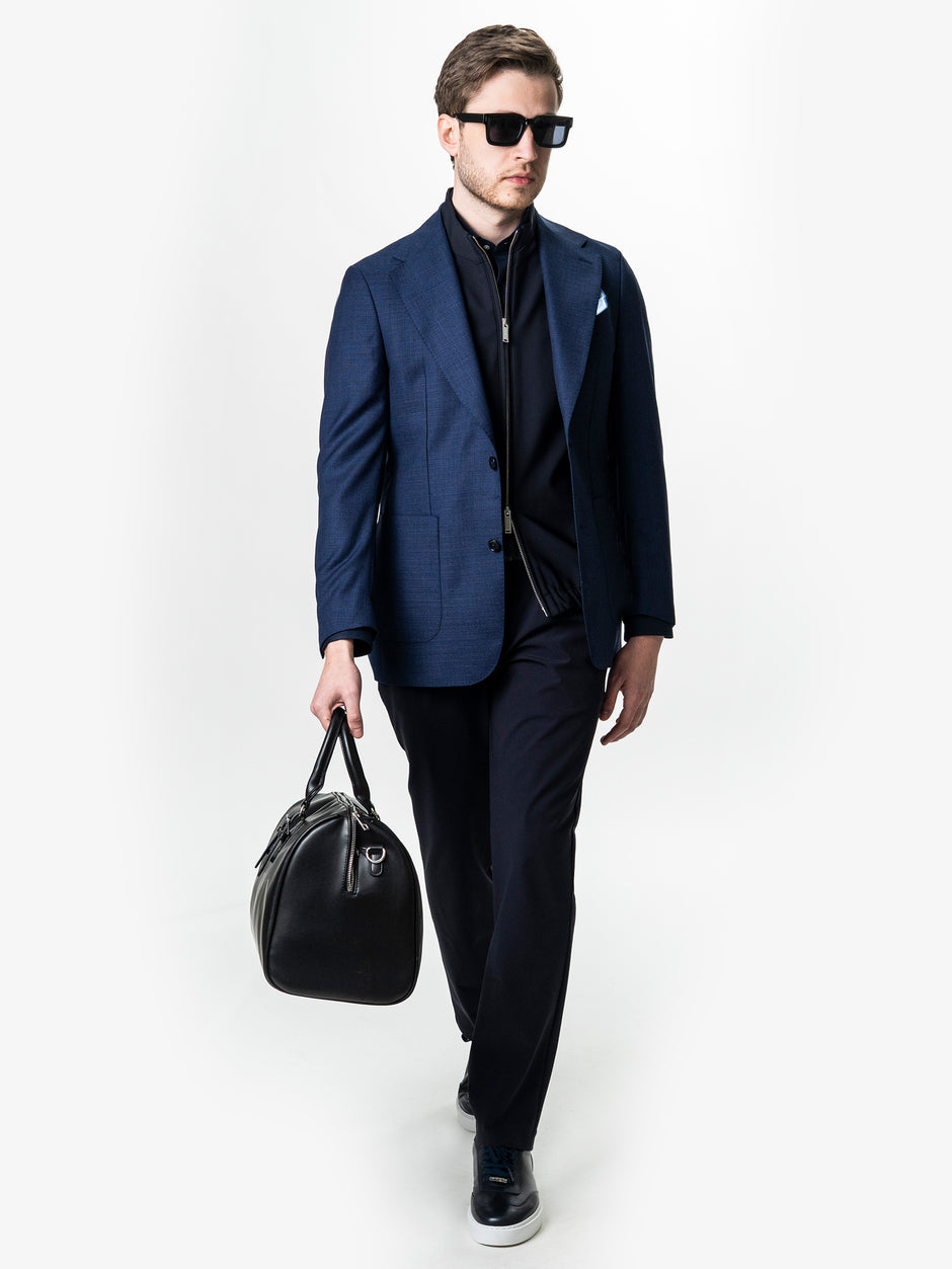 Vesta Premium Tip Jacketa Fara Maneci Bleumarin BMan0003 (1)