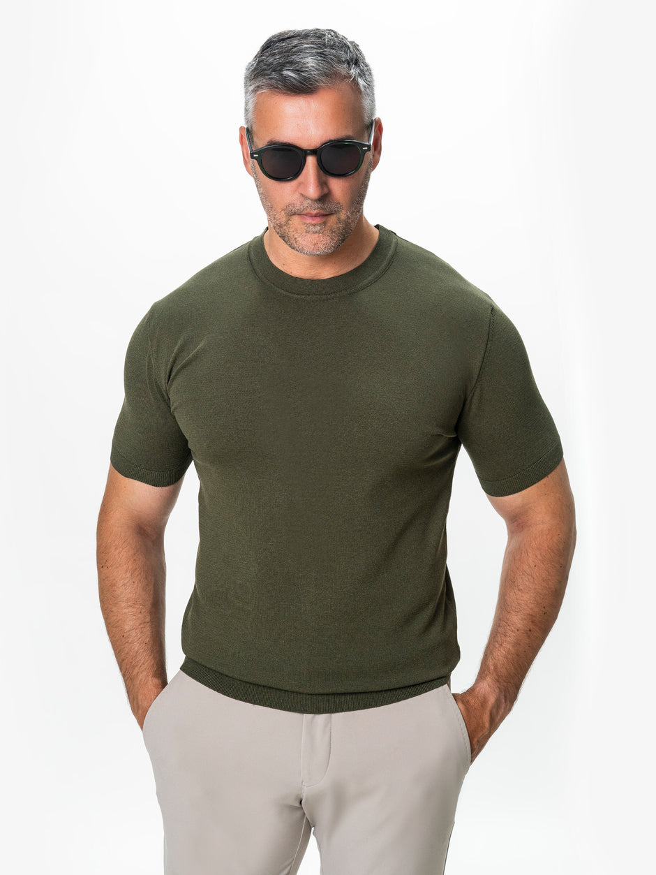 Tricou Barbati Rayon Kaki BMan0102 (1)