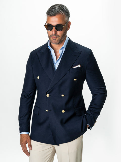 Sacou Barbati Bleumarin Regal din Lana BMan399
