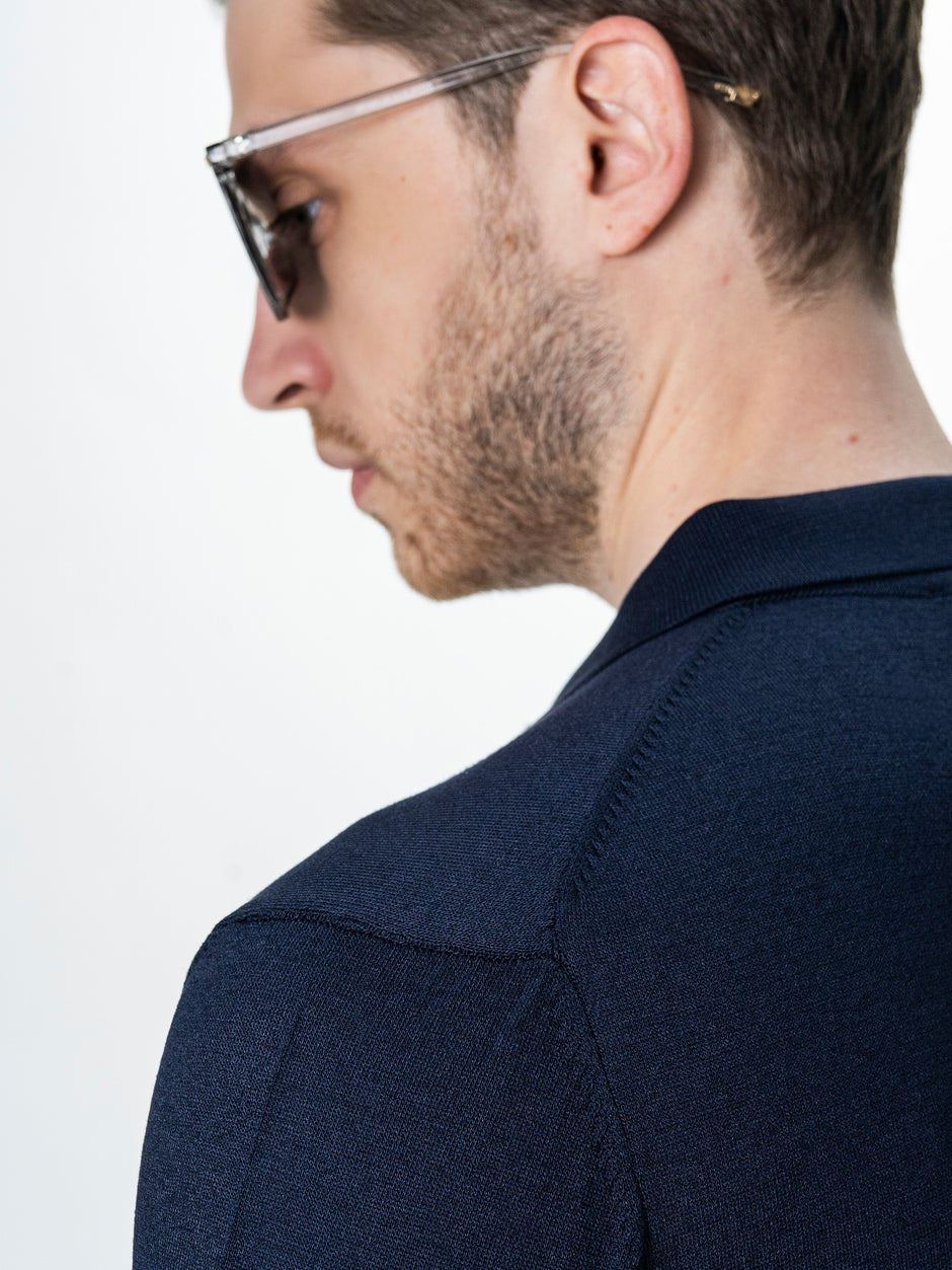 Tricou Polo Barbati Bleumarin Rayon BMan0100 (9)