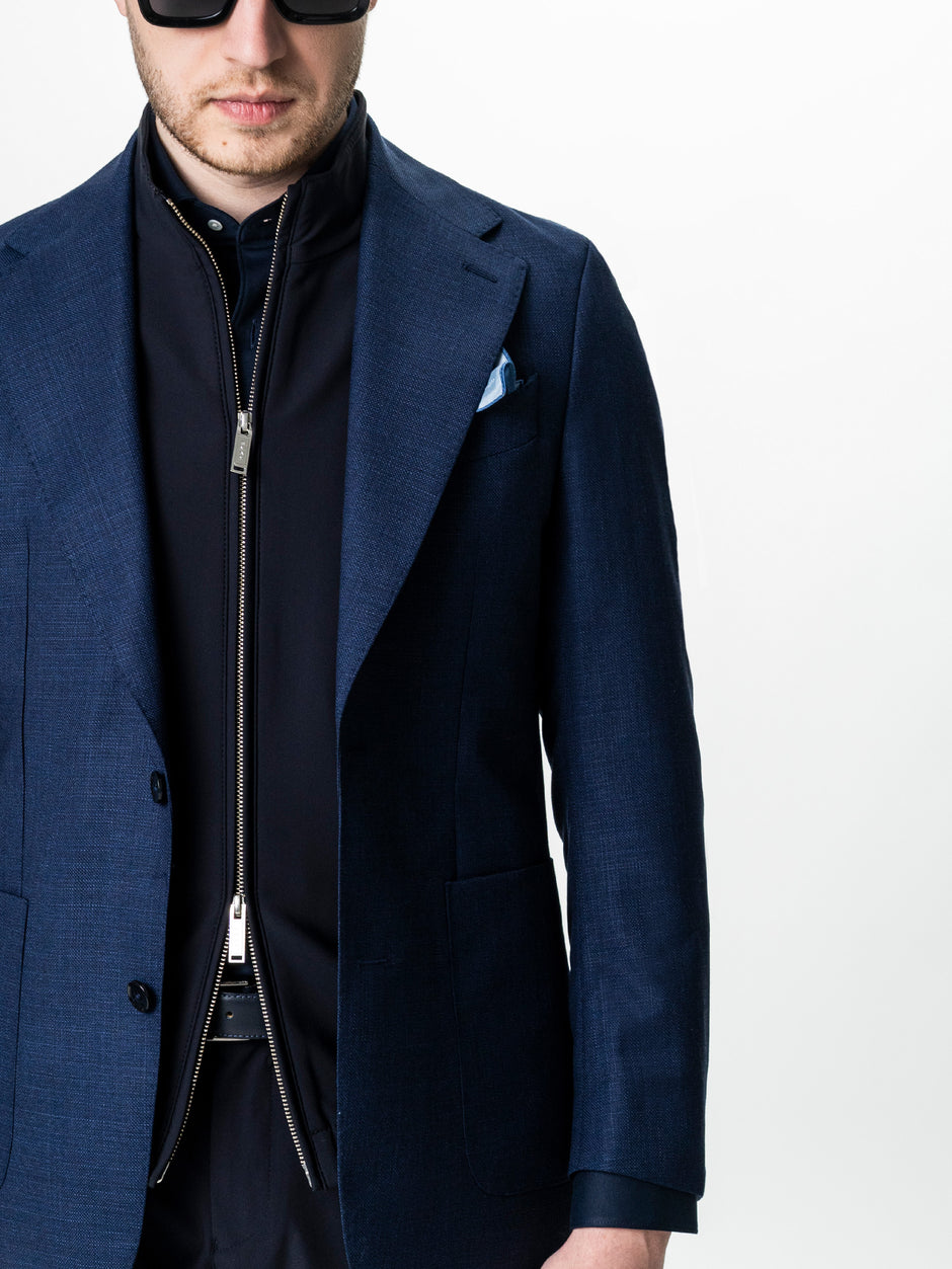 Vesta Premium Tip Jacketa Fara Maneci Bleumarin BMan0003 (7)