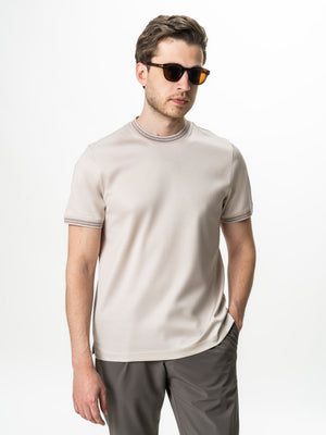 Tricou Barbati Crem 100% Bumbac Egiptean BMan280