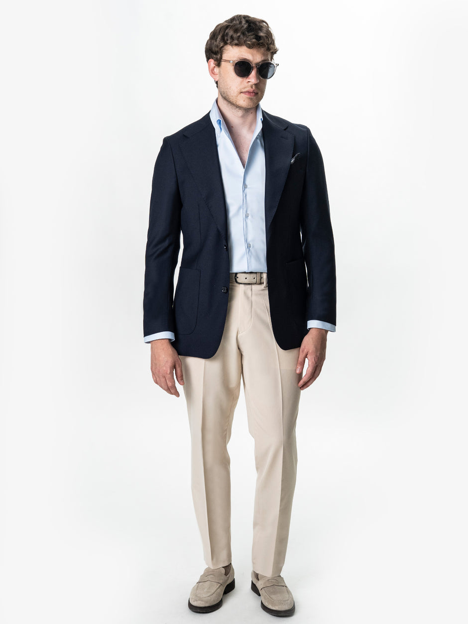 Camasa Barbati Bleu Non-Iron Guler One-Piece BMan0207 (2)