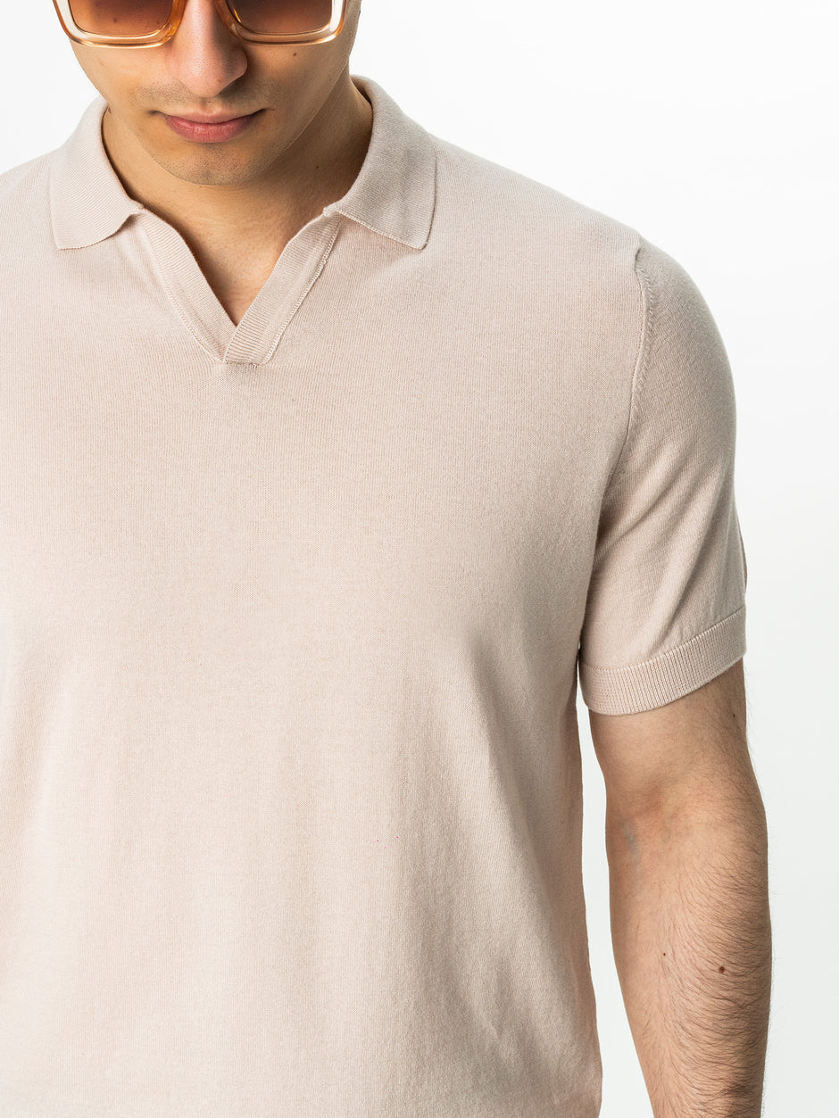 Tricou Bărbați Polo Modern Crem De Vară  Bumbac Natural BMan286 (5)
