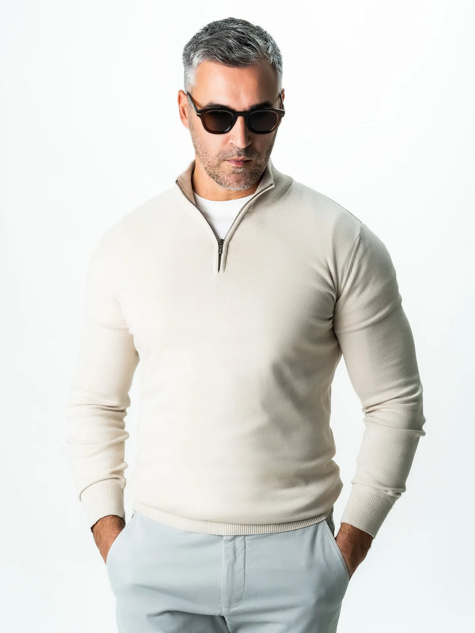 Pachet Cadou Barbati Camasa Bumbac Si Pulover Cu Fermoar Bman0315 (4)